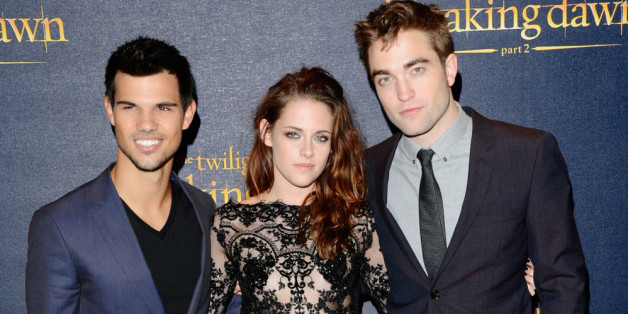 Kristen Stewart, Robert Pattinson (r.) und Taylor Lautner (l.) bei der Europa-Premiere von "Breaking Dawn - Bis(s) zum Ende der Nacht - Teil 2"
