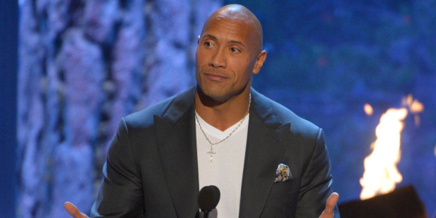 So sah Daddy "The Rock" bei einer Preisverleihung in Kalifornien aus