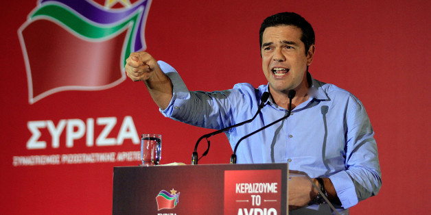 Alexis Tsipras während des Wahlkampfs