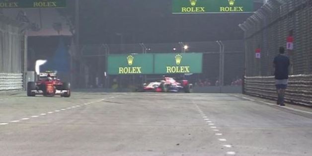 Le Grand Prix de Singapour neutralisé après l'irruption d'un homme sur la piste