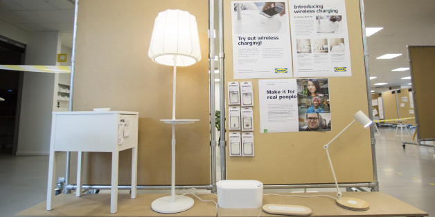 ALMHULT, SWEDEN - MAY 12: IKEA is launching a collection of furniture that can wirelessly charge electronic devices as seen here at the Democratic Design Dat conference at IKEA headquarters in rural Sweden. May 12, 2015. (Randy Risling/Toronto Star via Getty Images)