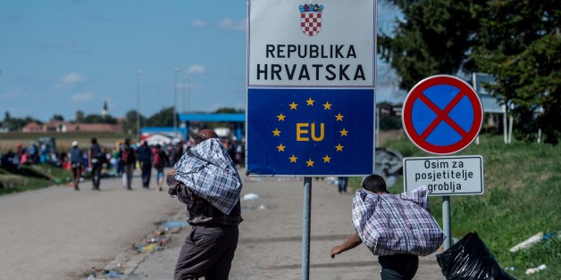 Flüchtlinge an der EU-Außengrenze zu Kroatien