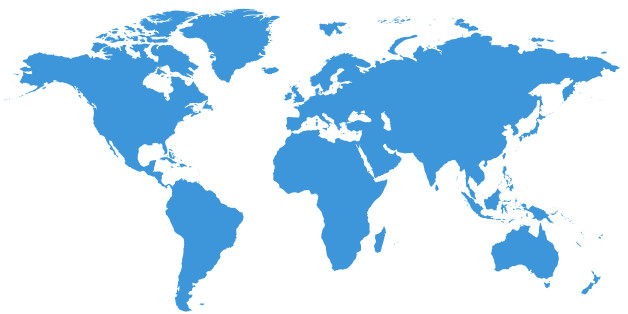 World Map with Clipping Path