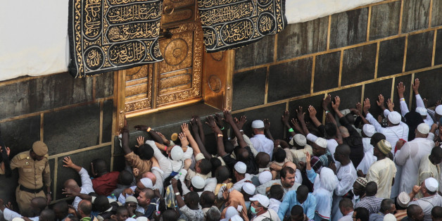 Muslim pilgrims pray at the Kaaba, the cubic building at the Grand Mosque in the Muslim holy city of Mecca, Saudi Arabia, Sunday, Sept. 20, 2015. More than 1 million pilgrims have already arrived for the annual hajj pilgrimage, which is required of every Muslim who can afford it and is physically able to make it. (AP Photo/Mosa'ab Elshamy)