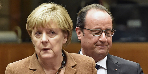 Angela Merkel et François Hollande, à Bruxelles le 23 septembre, n'ont pas le même discours sur Bachar al-Assad
