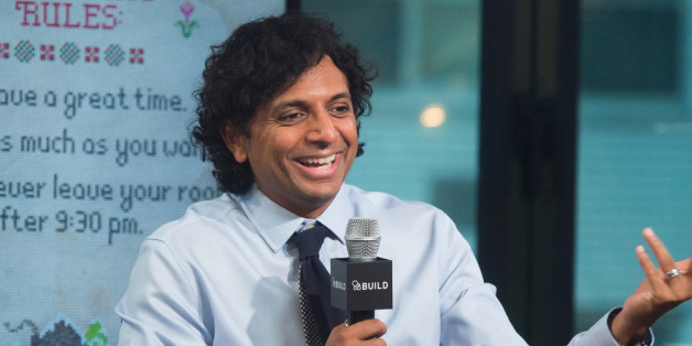 Regisseur M. Night Shyamalan bei einer Präsentation seines Films "The Visit"