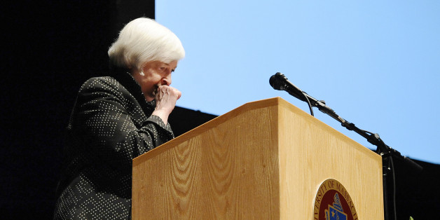 Fed-Chefin Yellen musste eine Rede wegen Dehydrierung unterbrechen