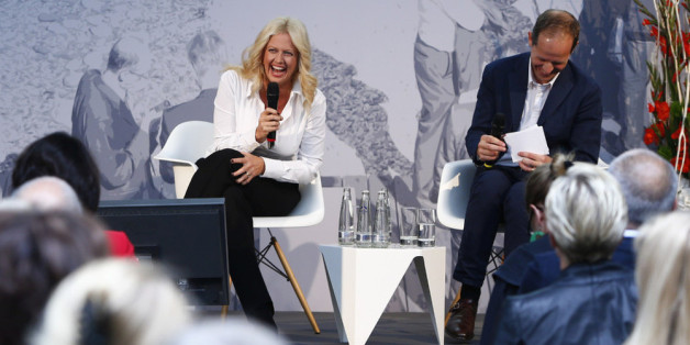 Barbara Schöneberger im Gespräch mit Stephan Schäfer beim Innovationstag 2015 in München