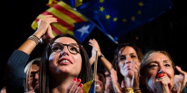 Anhänger der Separatisten in Katalonien