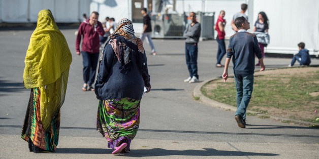 Frauen in Flüchtlingsheim