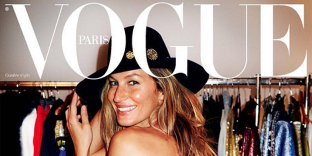 Gisele Bündchen trägt auf dem "Vogue"-Cover nur ein Unterhöschen.