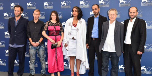 L’équipe du film Madame courage de Merzak Allouache projeté en territoires occupés