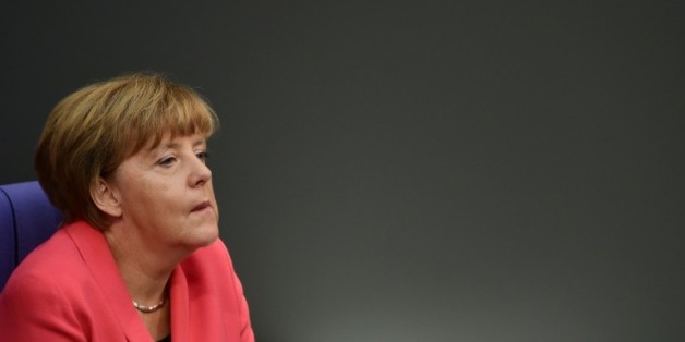 La chancelière allemande Angela Merkel au Bundestag à Berlin, le 24 septembre 2015