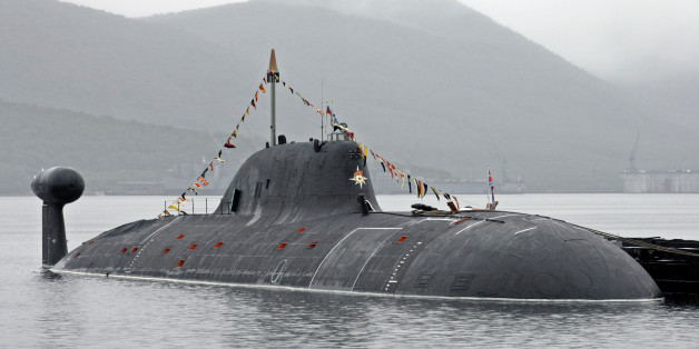 ** FILE ** One of Russia's Shchuka (Pike) class (NATO name: Akula) Soviet-built nuclear submarines is moored at a harbor on the Pacific peninsula of Kamchatka, Saturday, July 29, 2007. The class is sometimes erroneously called the "Bars" class, after one of its members. (AP Photo/File)
