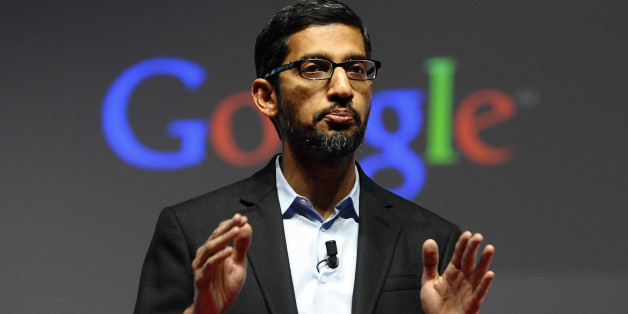 FILE - In this Monday, March 2, 2015 file photo, Sundar Pichai, senior vice president of Android, Chrome and Apps, talks during a conference during the Mobile World Congress, the world's largest mobile phone trade show in Barcelona, Spain. Google is creating a new company, called Alphabet, to oversee its highly lucrative Internet business and a growing flock of other ventures, including some â like building self-driving cars and researching ways to prolong human life â that are known m