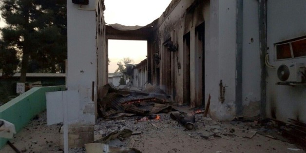 L'hôpital de MSF à Kunduz après son bombardement, le 3 octobre 2015 en Afghanistan © MSF/AFP MSF
