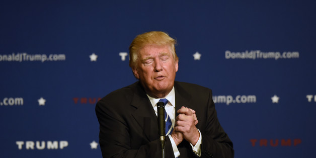 Republican presidential candidate Donald Trump speaks at an event, Saturday, Oct. 3, 2015, in Franklin, Tenn. (AP Photo/Mark Zaleski)