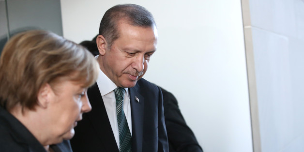 Erdogan und Merkel bei einem Treffen im Februar 2013 in Berlin