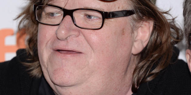 Director Michael Moore attends the "Where to Invade Next" premiere on day 1 of the Toronto International Film Festival at The Princess of Wales Theatre on Thursday, Sept. 10, 2015, in Toronto. (Photo by Evan Agostini/Invision/AP)