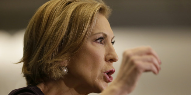 Republican presidential candidate Carly Fiorina speaks during the Quad Cities New Ideas Forum, Friday, Sept. 25, 2015, in Davenport, Iowa. (AP Photo/Charlie Neibergall)
