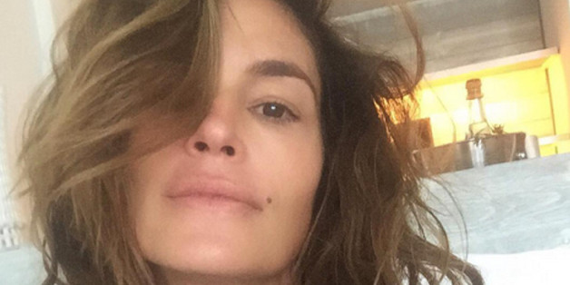 Sieht auch ohne Make-Up gut aus: Cindy Crawford