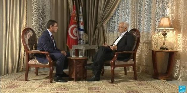 Rached Ghannouchi sur le plateau de France 24
