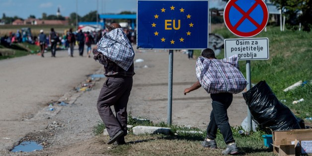 Flüchtlinge an der EU-Außengrenzen von Kroatien