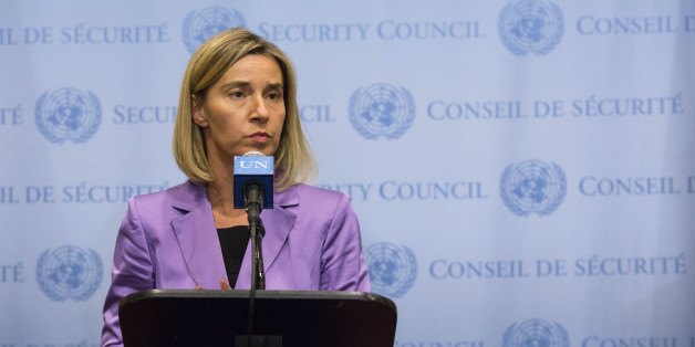 Federica Mogherini, High Representative of the Union for Foreign Affairs and Security Policy and Vice-President of the EC gives a press point after a meeting on Iran nuclear talks during the 70th UNGA in New-York on 28th September 2015.