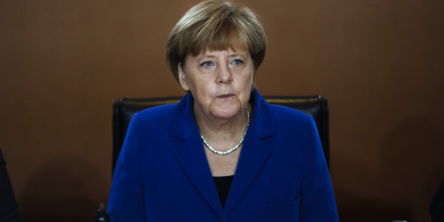 German Chancellor Angela Merkel leads the weekly cabinet meeting at the chancellery in, Berlin, Germany, Wednesday, Oct. 7, 2015. (AP Photo/Markus Schreiber)