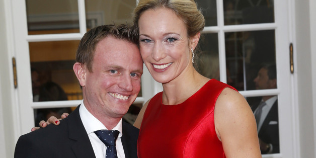 Christine Theiss mit ihrem Mann, dem Kardiologen Hans.
