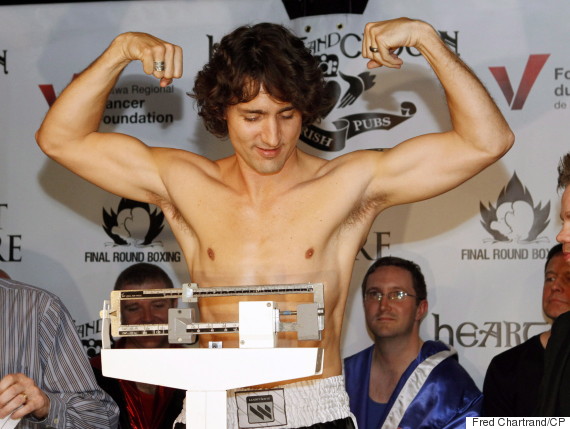 justin trudeau boxing