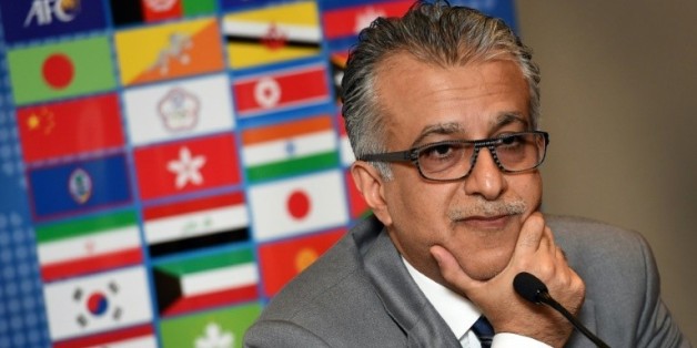 Cheikh Salmane ben Ibrahim Al Khalifa, président de la Confédération asiatique de football, le 9 janvier 2015 à Melbourne