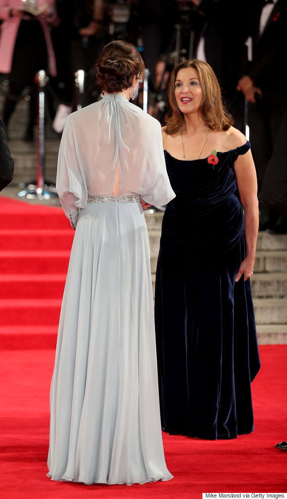 Kate Middleton Stuns In Blue Gown At James Bond 'Spectre' Premiere ...