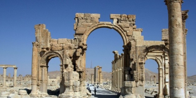 L'Arc de triomphe de Palmyre, le 19 juin 2010 en Syrie