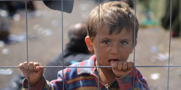 Ein Flüchtlingsjunge im September an der Grenze zwischen Serbien und Kroatien