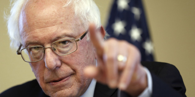 Democratic presidential candidate Sen. Bernie Sanders, I-Vt, speaks during a campaign stop at the William B. Cashin Senior Activity Center, Friday, Oct. 30, 2015, in Manchester, N.H. (AP Photo/Jim Cole)