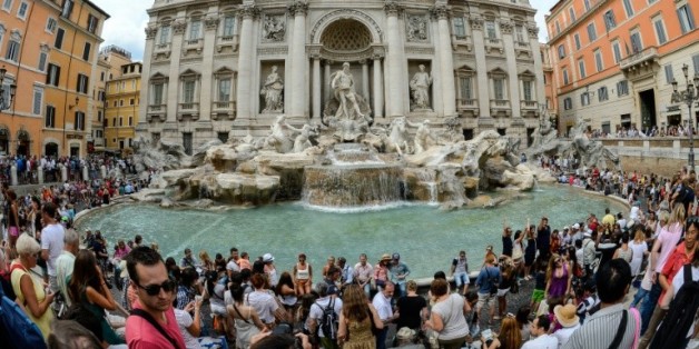 La fontaine de Trevi le 30 août 2013 à Rome