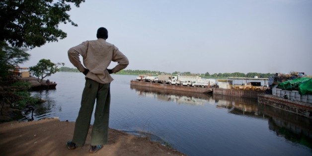 Un bras du Nil au port de Juba, au Soudan du Sud, le 28 février 2012