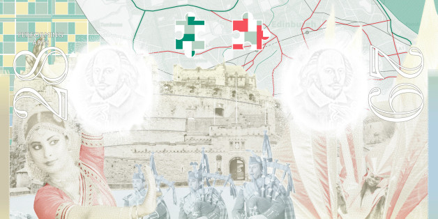 Representing UK multi-cultural festivals, an OS map of Edinburgh symbolises the Edinburgh Fringe Festival