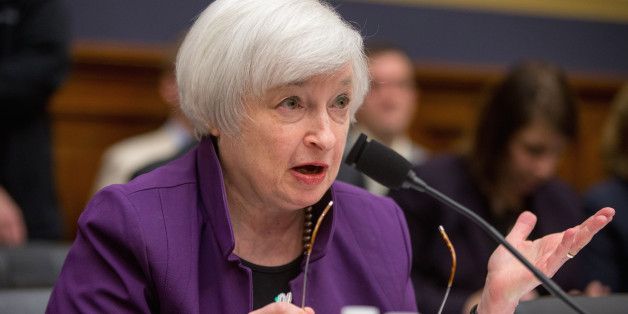 Federal Reserve Chair Janet Yellen testifies on Capitol Hill in Washington, Wednesday, Nov. 4, 2015, before the House Financial Services Committee hearing on banking supervision and regulation. Yellen said Wednesday that the Fed has not made a decision yet on whether to raise a key interest rate in December. She said the move will depend on how the economy performs between now and the Dec. 15-16 meeting. (AP Photo/Andrew Harnik)