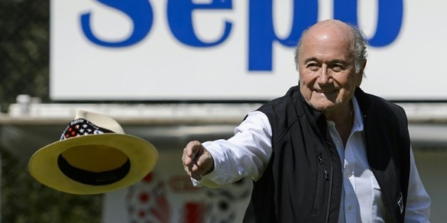 Sepp Blatter, lors du tournoi qui porte son nom, le 22 août 2015 dans sa ville d'Ulrichen
