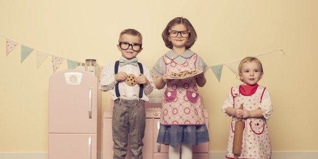 It is time for some imagination and baking in the play kitchen. Yum.