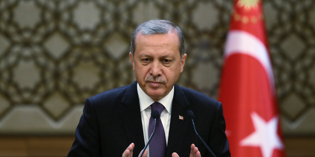 Turkish President Recep Tayyip Erdogan addresses a meeting of local administrators at his palace in Ankara, Turkey, Wednesday, Nov. 4, 2015. Turkey could hold a referendum on constitutional changes for a new political system, reviving a highly contentious push to increase the powers of the president, an aide to Erdogan said Wednesday. The ruling Justice and Development Party, or AKP, which Erdogan founded and continues to lead from behind the scenes, scored a stunning victory in a parliamentary election Sunday, gaining back the majority it lost in a previous election just five months ago. (AP Photo/Kayhan Ozer, Presidential Press Service, Pool)