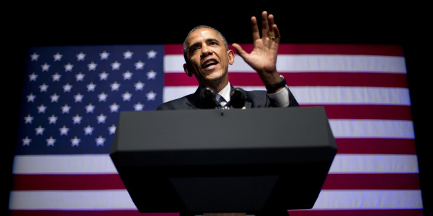 FILE - In this Tuesday June 17, 2014 file photo President Barack Obama speaks at the Democratic National Committee's (DNC) annual Lesbian, Gay, Bisexual and Transgender (LGBT) fundraiser gala in Gotham Hall in New York. President Barack Obama, who established his bona fides as a gay and lesbian rights champion when he endorsed same-sex marriage, has steadily extended his administrationâs advocacy to the community to the smallest and least accepted band of the LGBT rainbow: transgender Ameri
