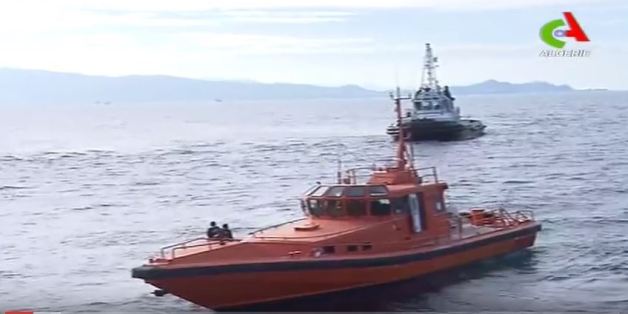 Les travaux de réparation au large de Annaba