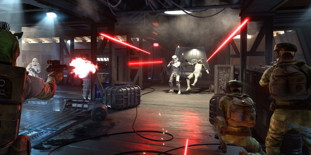 So könnte ein typisches Mehrspieler-Gefecht in "Star Wars Battlefront" aussehen