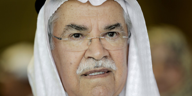Saudi Arabia's Minister of Petroleum and Mineral Resources Ali Ibrahim Naimi attends the opening day of Energy Forum in Manama, Bahrain, Thursday, Nov. 19, 2015. (AP Photo/Hasan Jamali)