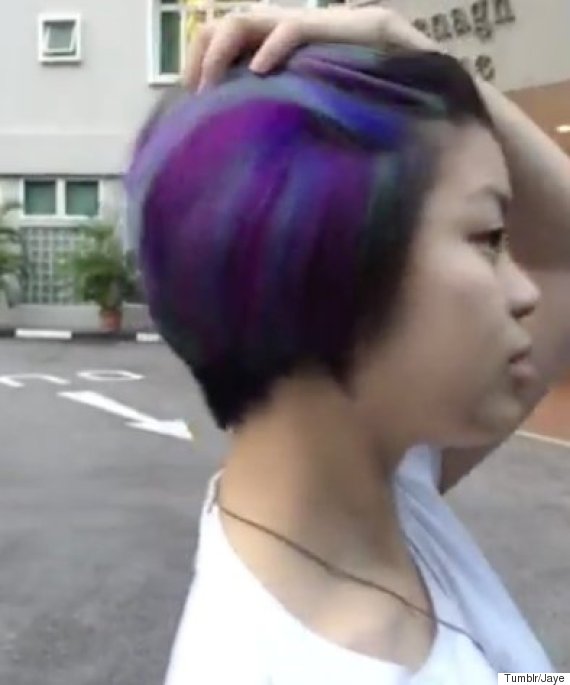 Woman's Mesmerising Colour Changing Hair Video Kick Starts 