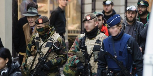 Policiers et militaires déployés le 20 novembre 2015 à Bruxelles