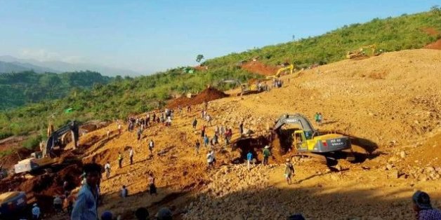 Plus de 100 morts dans un glissement de terrain en Birmanie